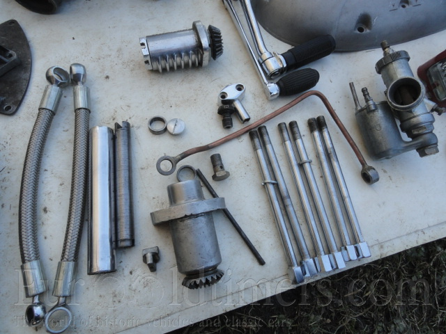 JAwa 500 OHC 01, díly motoru v započaté 