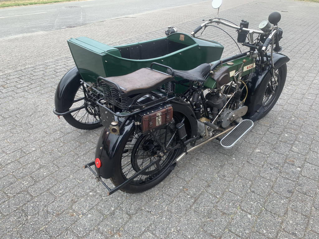 BSA model A2 770 SV 1921+ sidecar