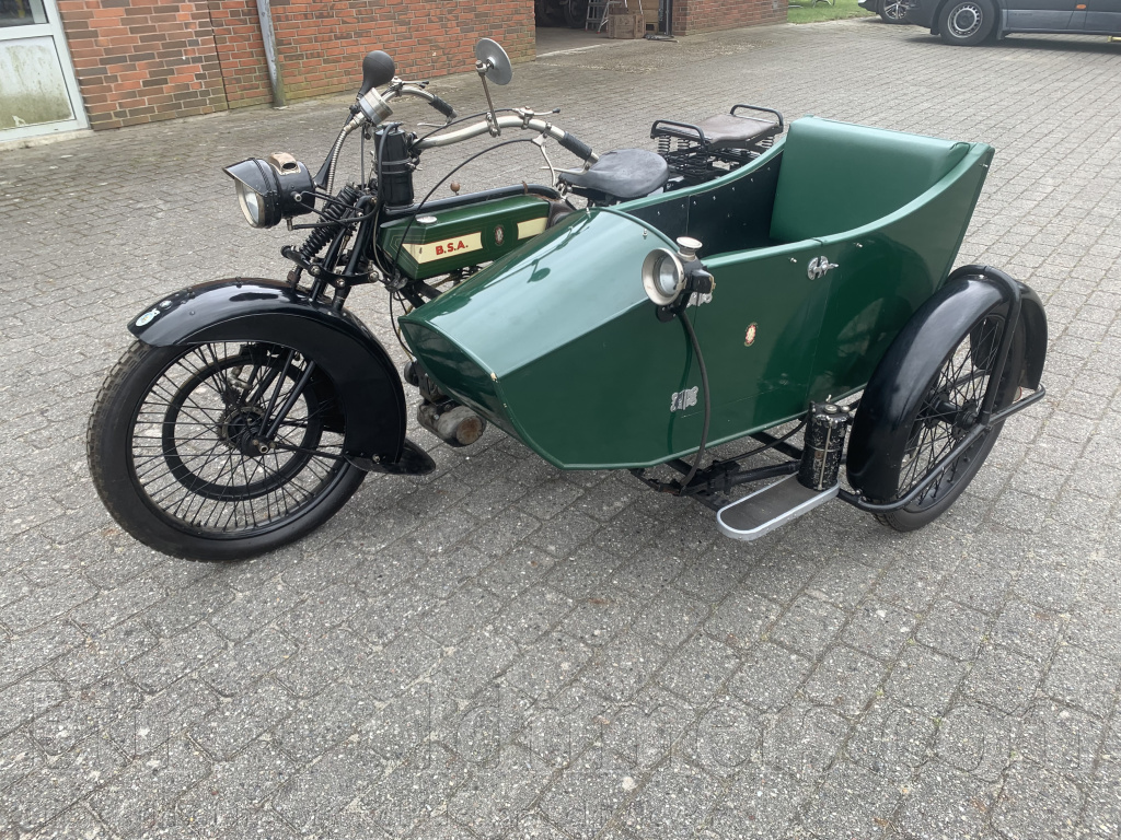 BSA model A2 770 SV 1921+ sidecar