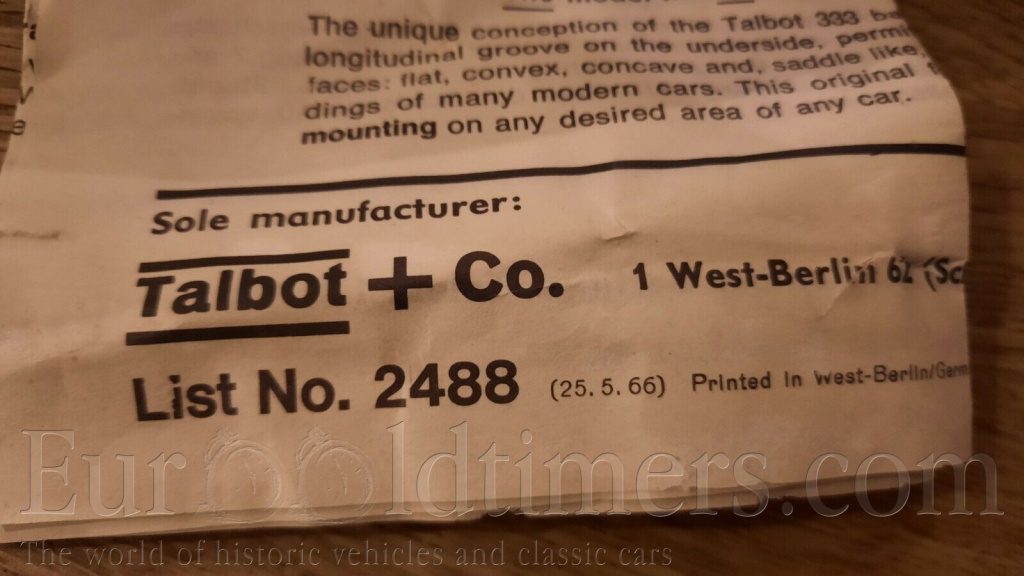 Sport zrkadla Talbot Berlin