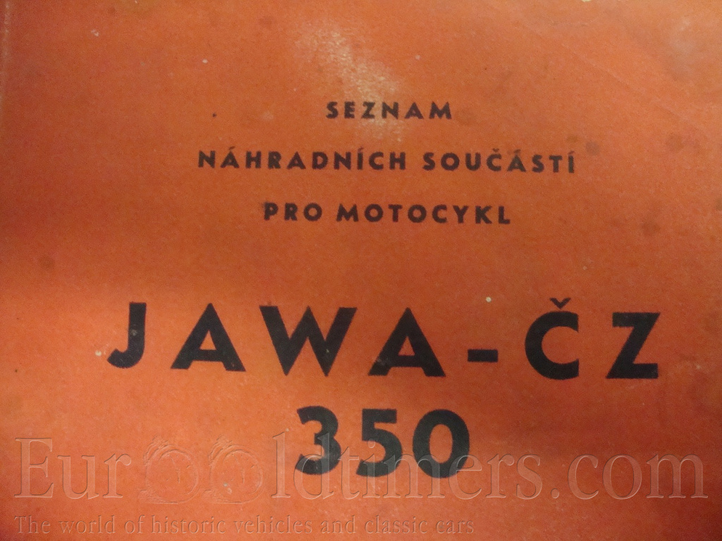 Jawa ČZ 350 katalog nahradnich dílu orig