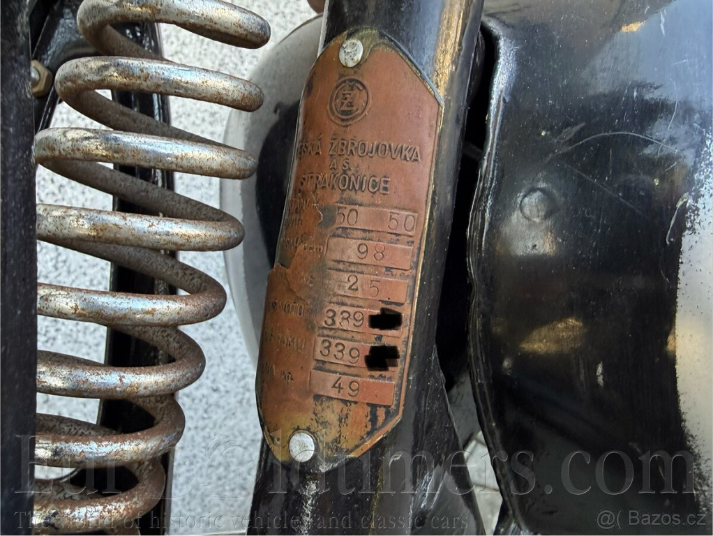 ČZ 98 Třírychlostní motokolo