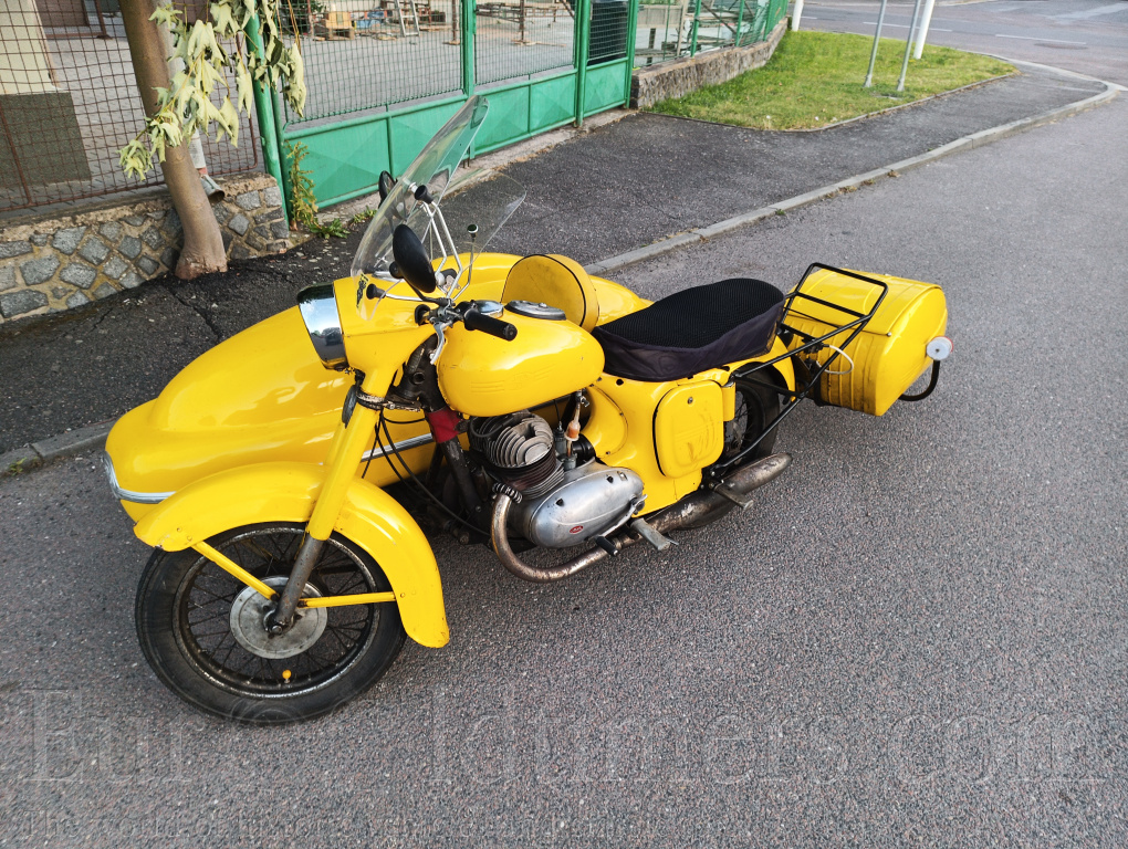 Jawa 350 ČZ 361 (1960) sajdkára+páv
