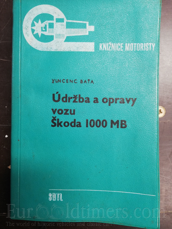 Škoda 1000 MB originální servisní knihy 