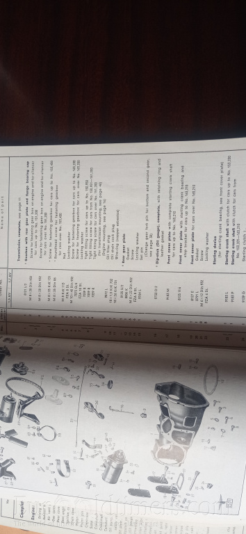Adler Trumpf Spare Parts 1.5, 1.7 liter