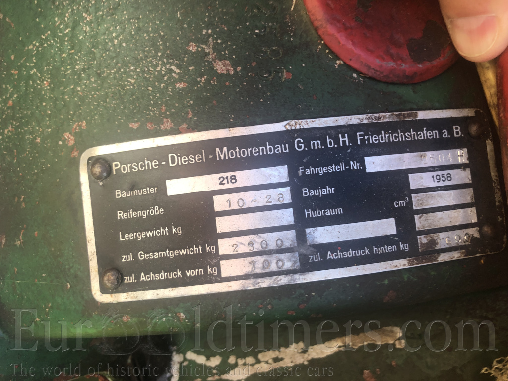 Traktor PORSCHE r.v. 1958