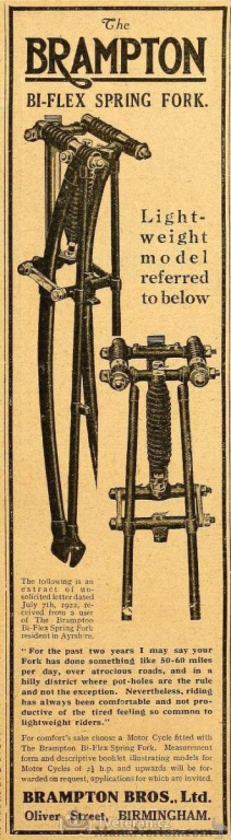 Brampton Bi-flex spring fork , rám Levis