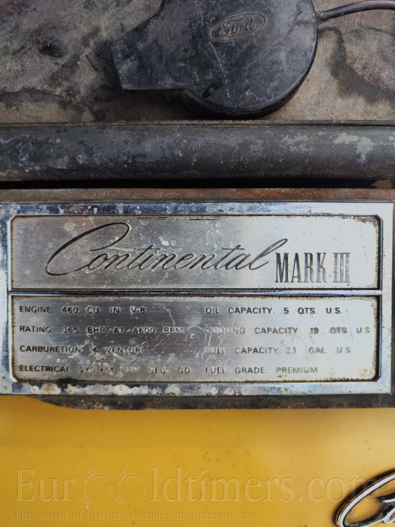 Lincoln continental coupe mark III