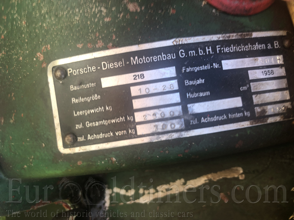 Traktor PORSCHE r.v. 1958