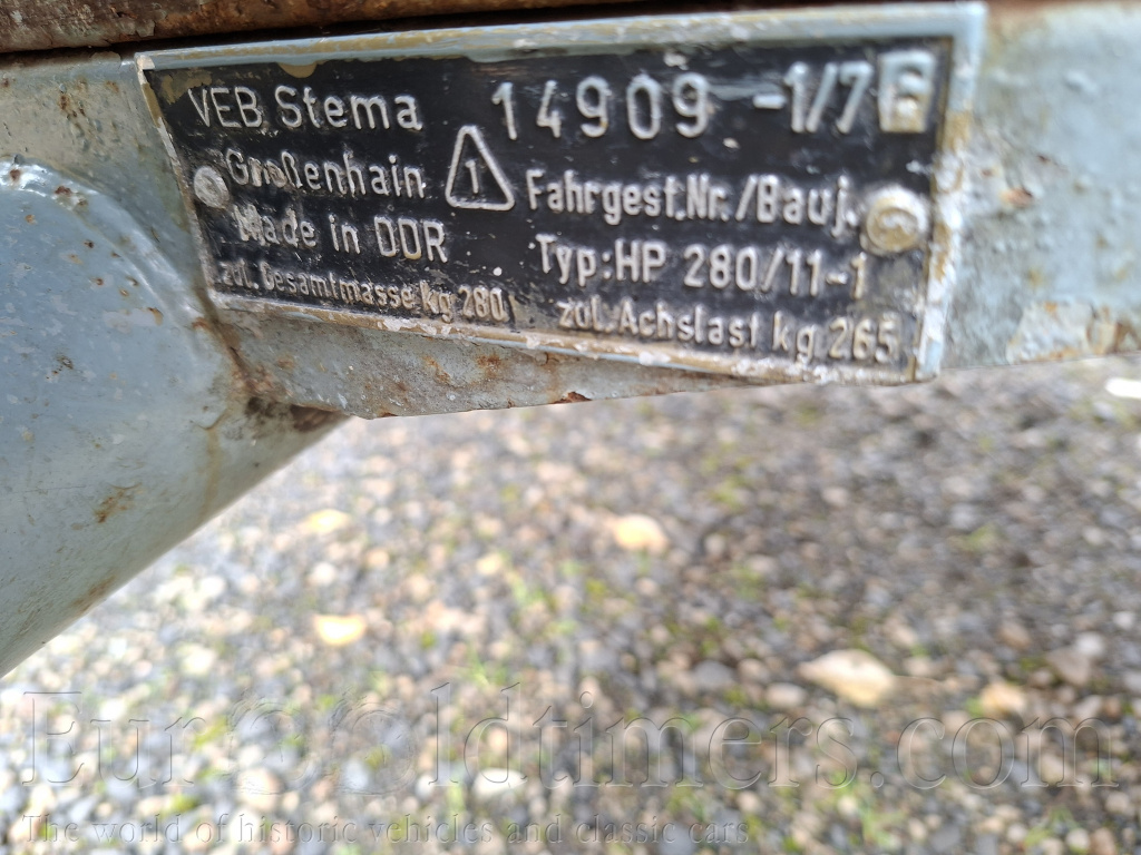 Vozík zn. VEB Stema, DDR, NDR