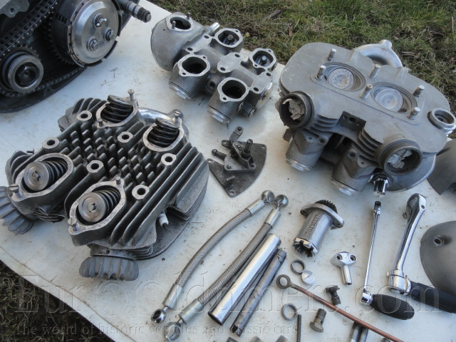 JAwa 500 OHC 01, díly motoru v započaté 