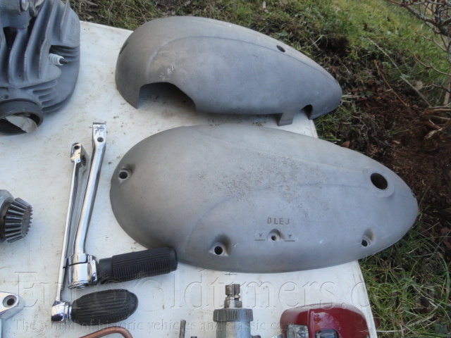 JAwa 500 OHC 01, díly motoru v započaté 