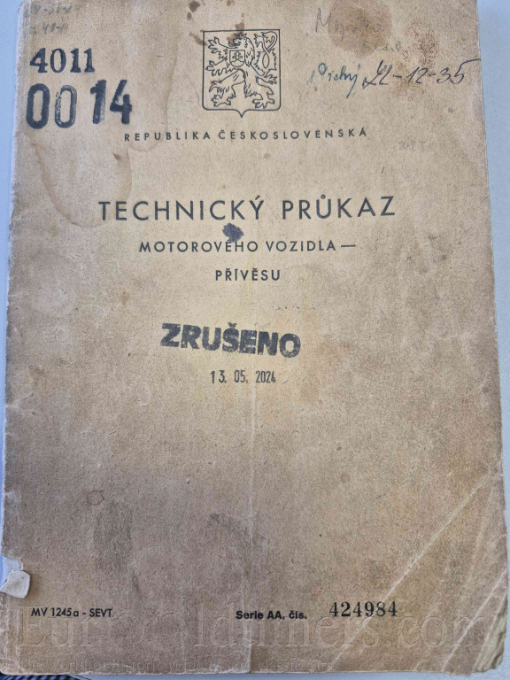 ZETOR 4011, unikátní výrobní číslo 2 