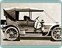 1908 - jeden z prvních seriových Austinů, čtyřicetikoňových Endcliffe Phaeton