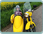 Jawa 350 ČZ 361 (1960) sajdkára+páv